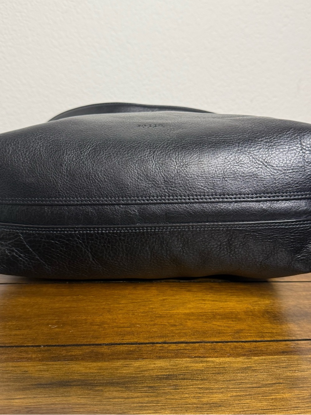 Fossil - Maya Medium Leather Hobo Bag - Black - Picture 6 of 8